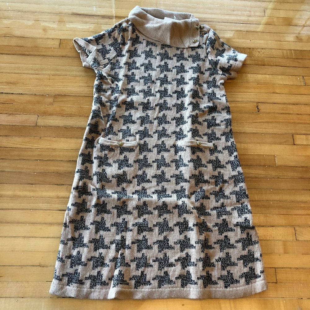 Janie and Jack Houndstooth Sweater Dress size 7